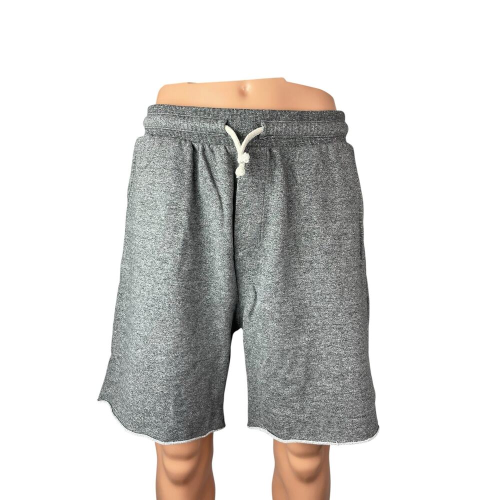 Zapalla Men's Gray Drawstring Pocket Workout Gym Athletic Sweat Shorts Size M